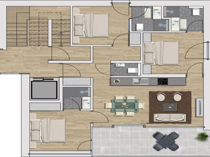 Apartments B-Home, 布拉保韦德库 外观 照片